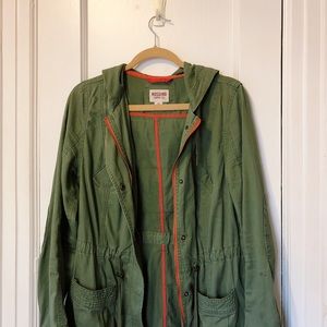 NWOT Mossimo Green Military Cargo Jacket